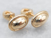 Polished Gold Stud Earrings with Screw Post Backs