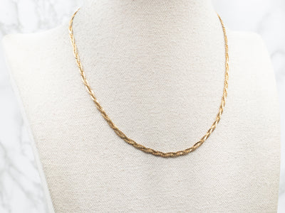Braided Serpentine Chain Necklace