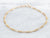 Yellow Gold Figaro Chain Bracelet with Spring Ring Clasp