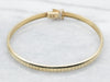 Gold Omega Chain Bracelet with Box Clasp