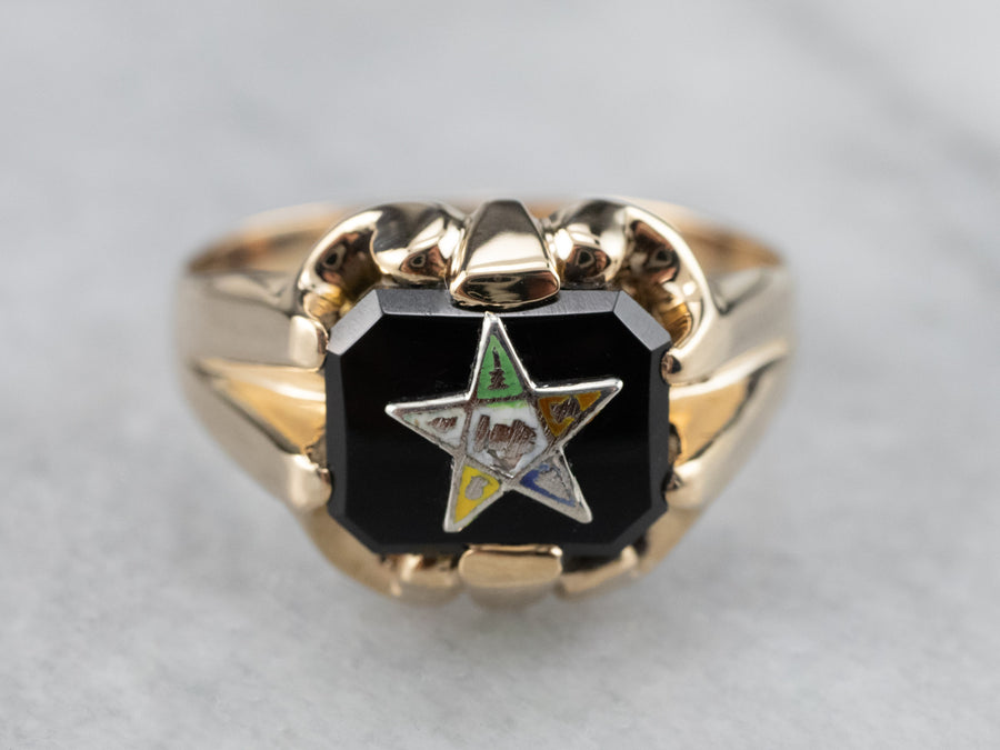 Vintage Order of the Eastern Star Ring