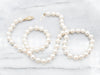 Vintage Pearl Beaded Necklace with Gold Clasp
