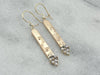 Fine Diamond and Rose Gold Drop Earrings From Victorian Era