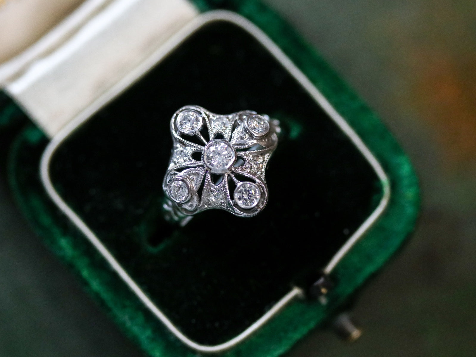 SWOON!* Divinely Glamorous Vintage Art Deco Diamond Pendant – Fetheray