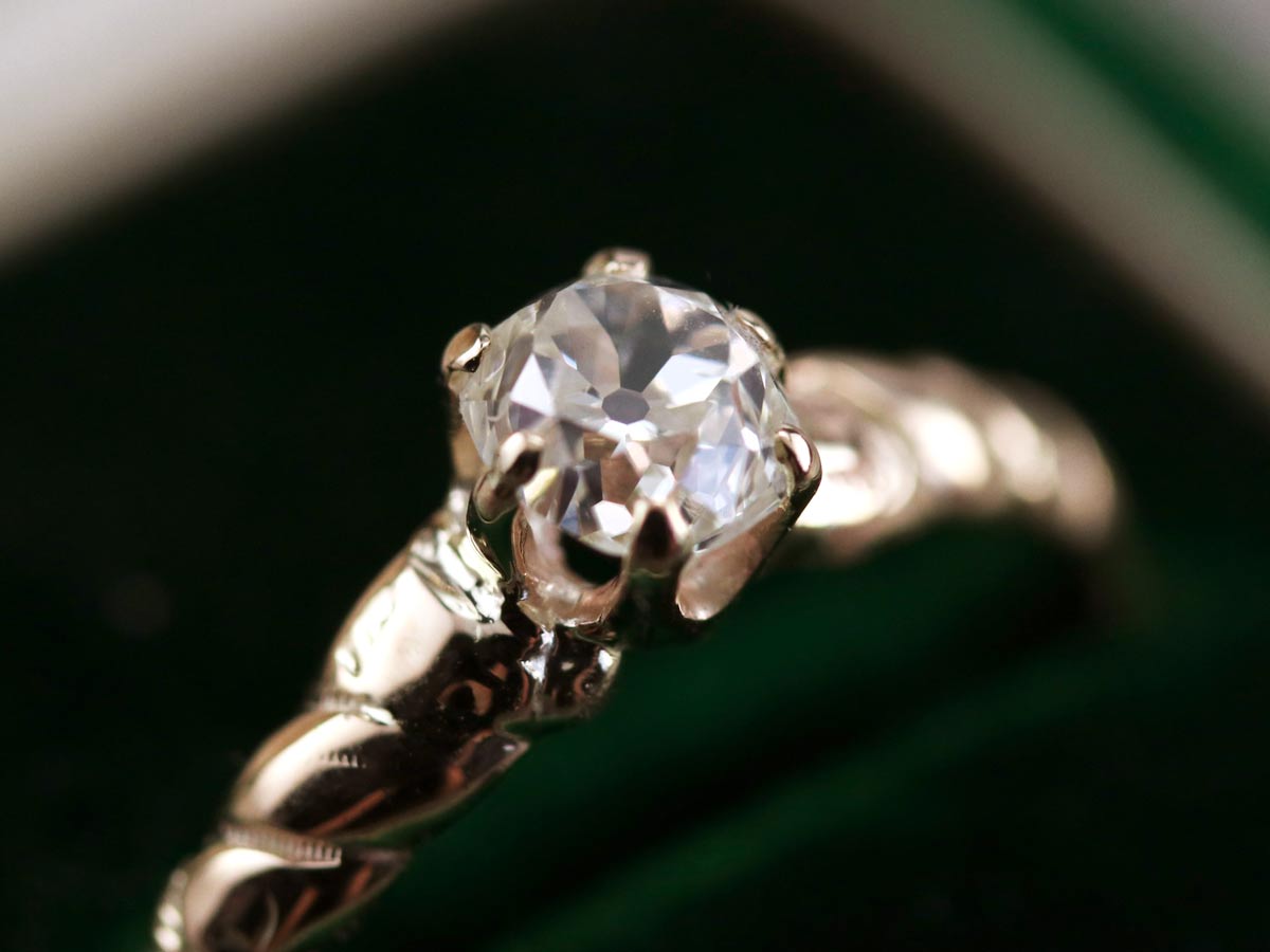 1.21 Carat Old European Cut Diamond Ring – Ashley Zhang Jewelry