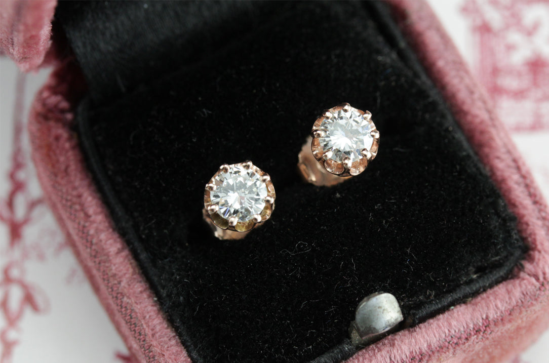 Pendientes de diamantes