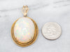Collector's, Investment or Museum Quality Ethiopian Welo Opal Pendant, Fine Filigree Antique Gold Mounting
