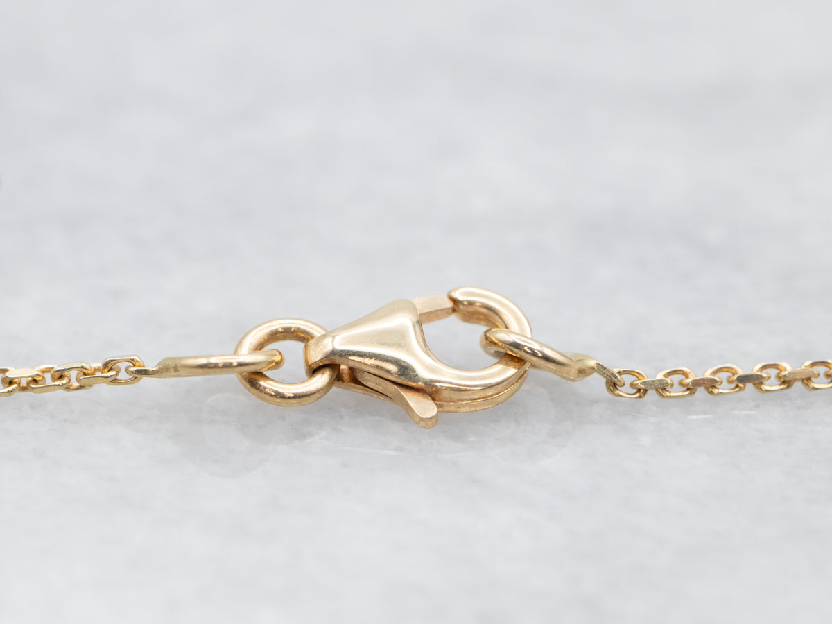 Briolette Cut Peridot and Gold Cluster Drop Necklace