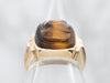 Antique Gold Tiger's Eye Cameo Ring