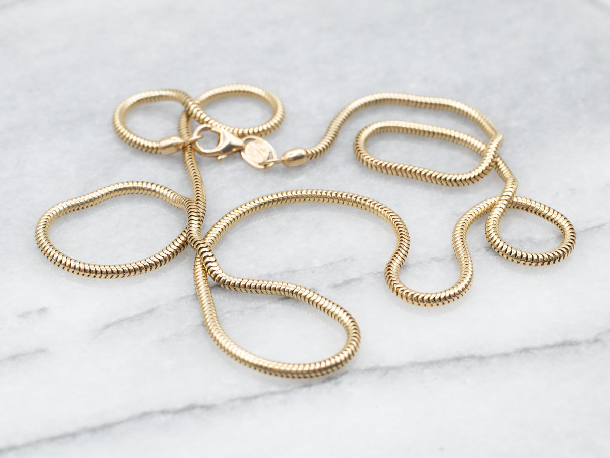 Polished Gold Snake Chain