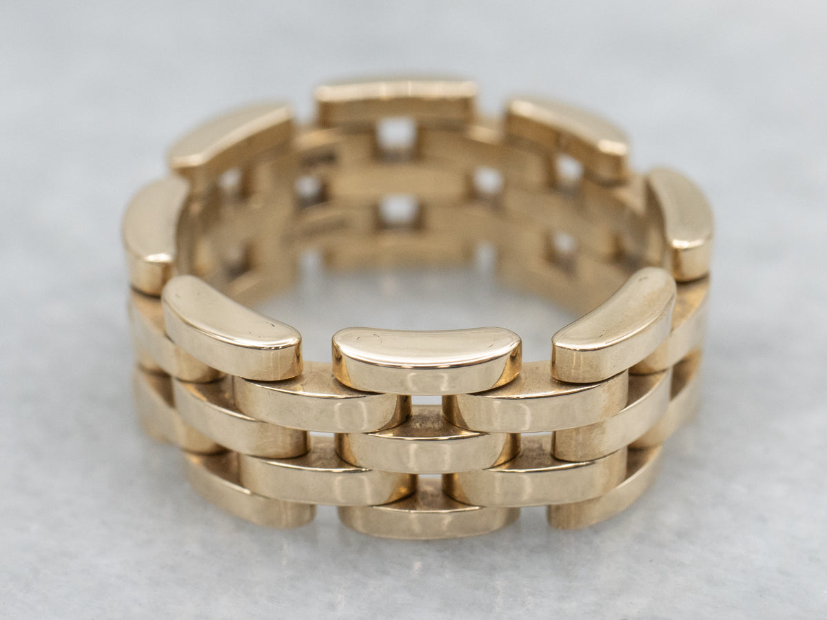 Yellow Gold Cartier Link Band