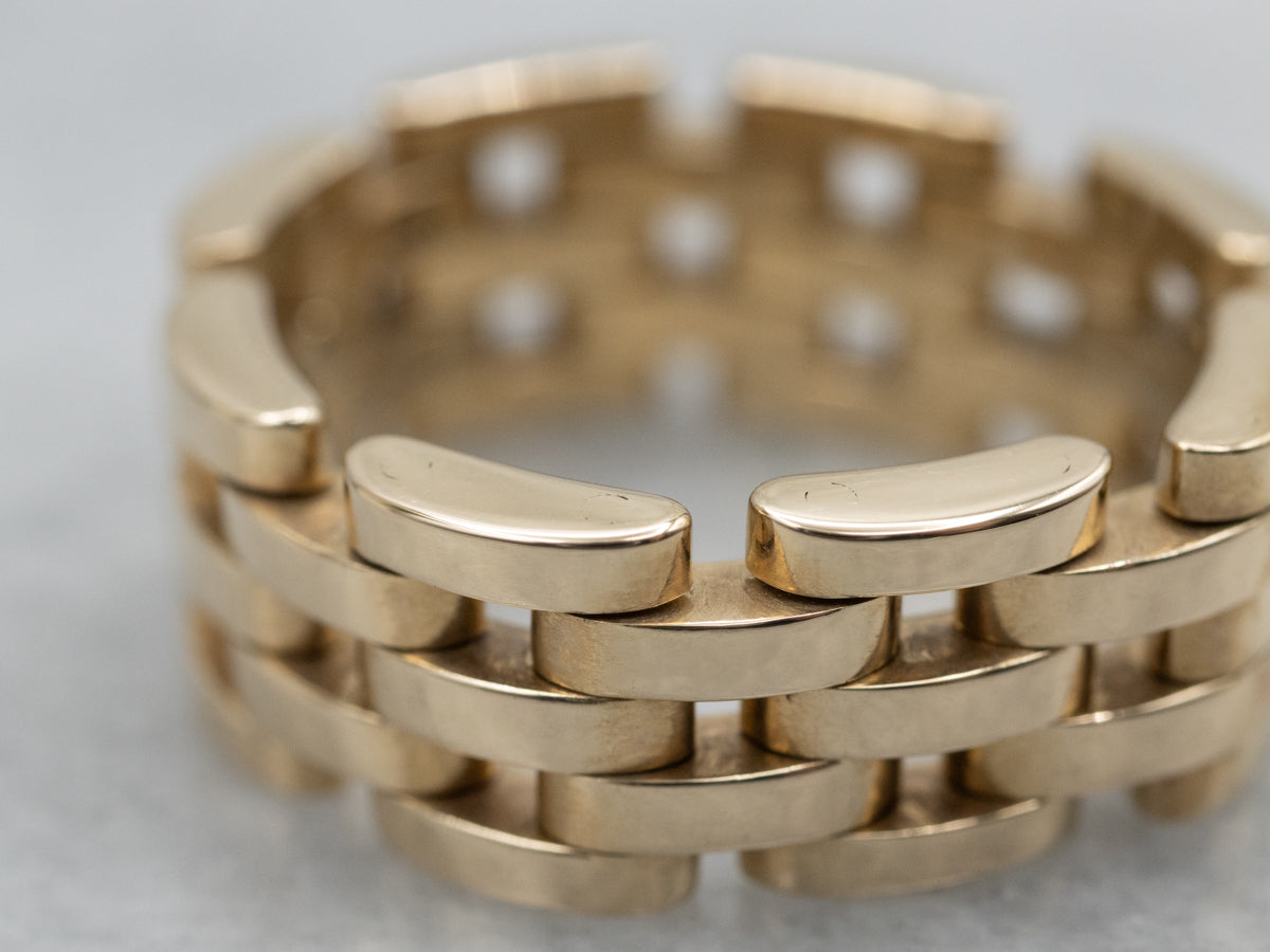 Yellow Gold Cartier Link Band