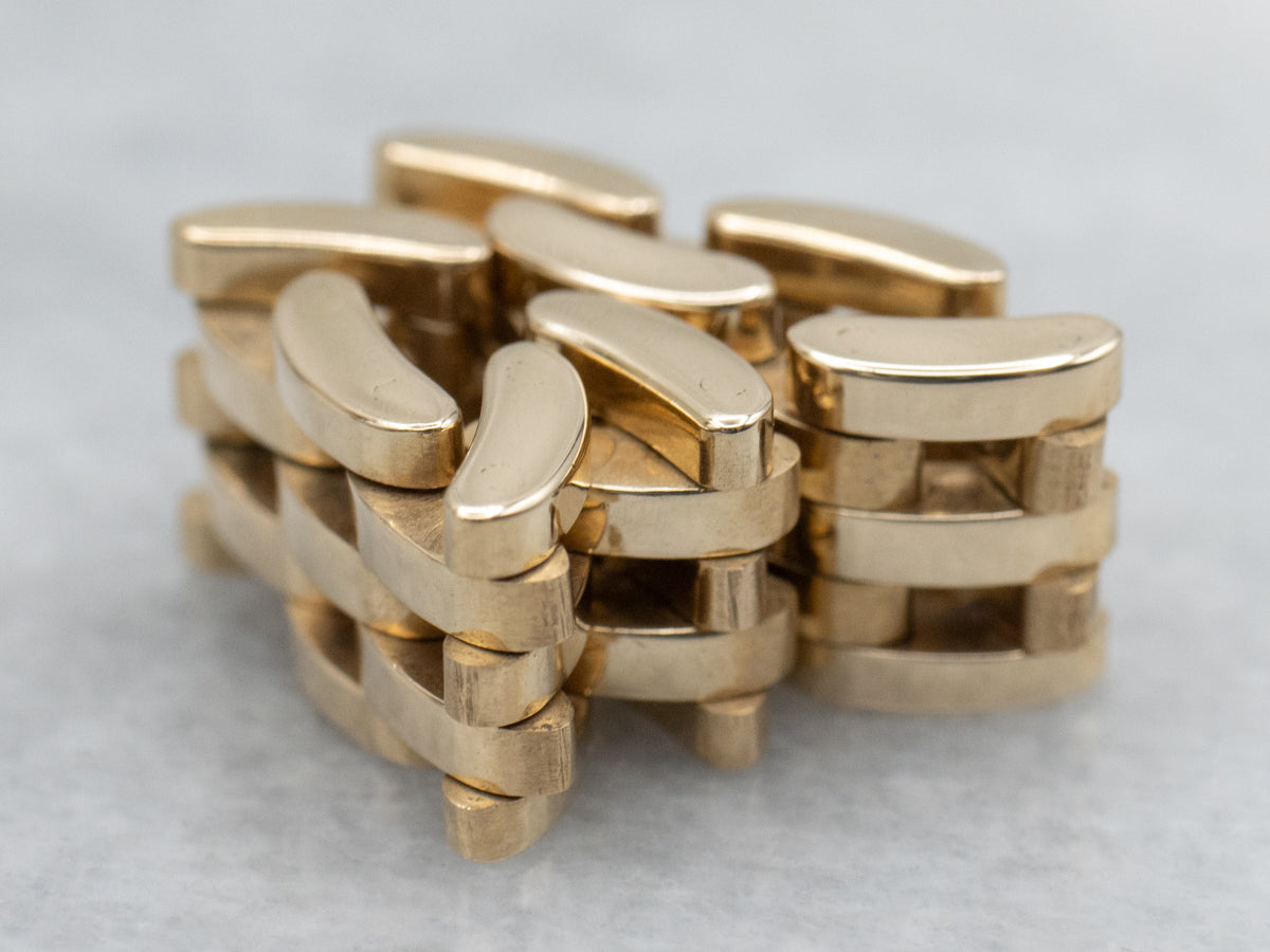 Yellow Gold Cartier Link Band