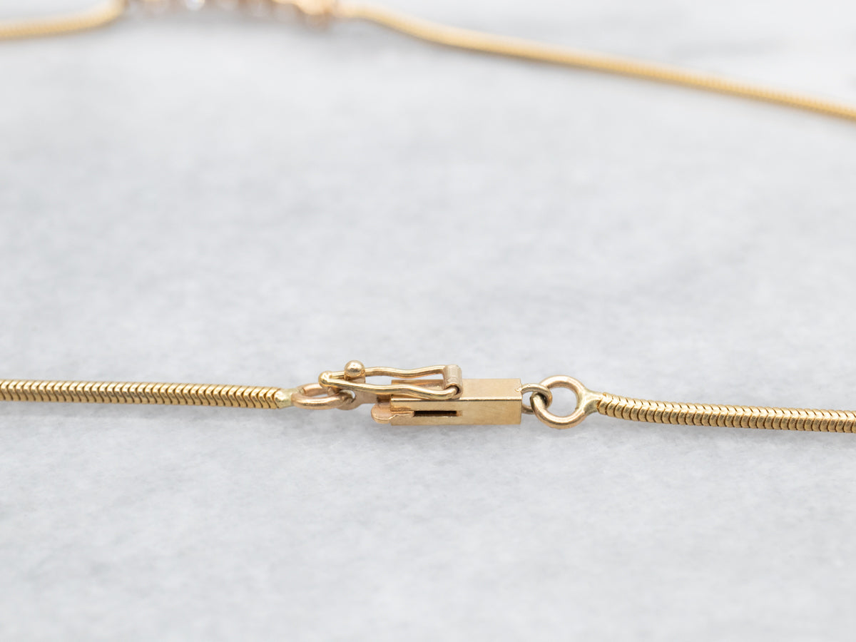 Sapphire Teardrop and Diamond Necklace