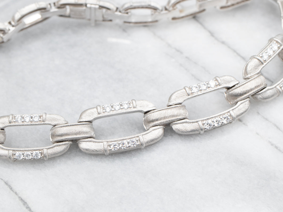 Judith Ripka Sterling Silver Chunky Chain Link Necklace