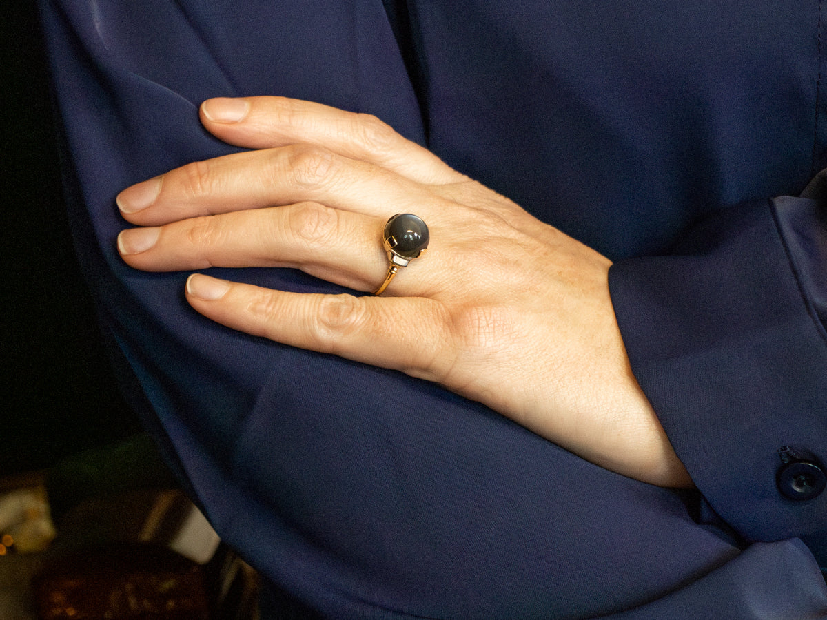 Vintage Gray Moonstone Ring