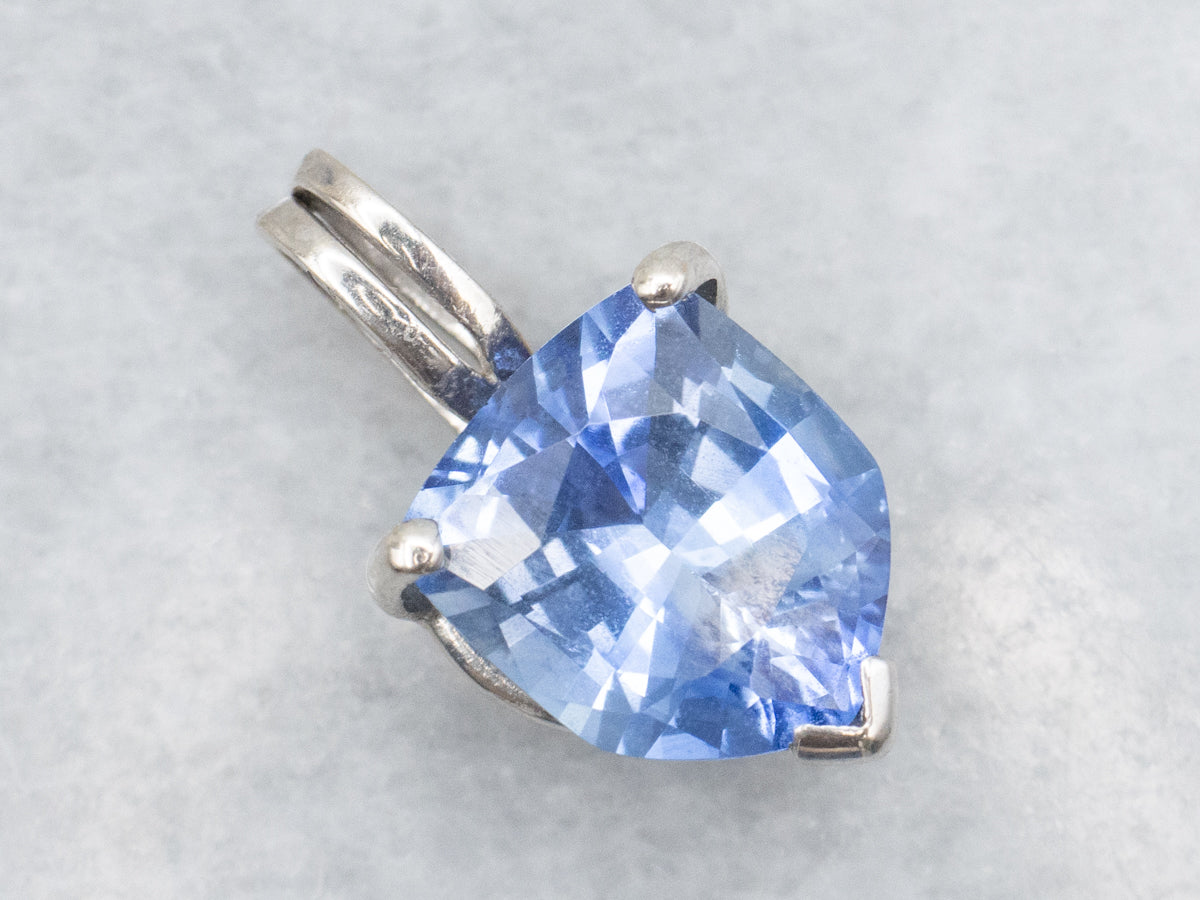 Ceylon Sapphire Solitaire Pendant