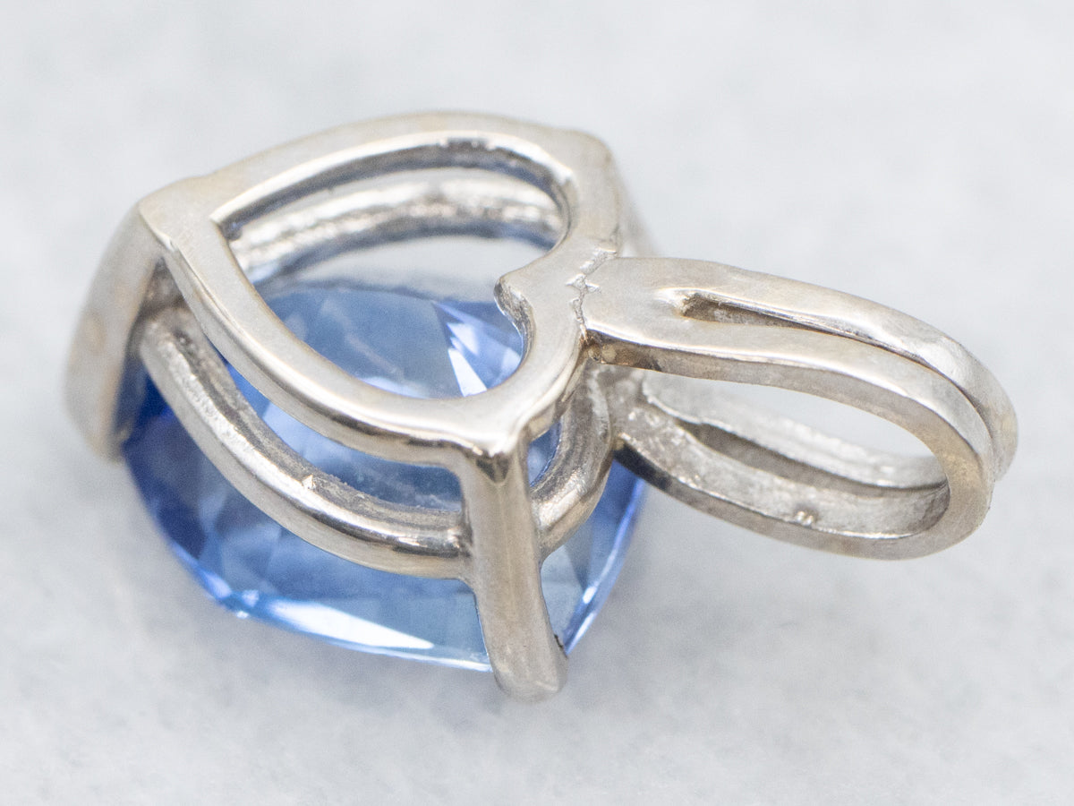 Ceylon Sapphire Solitaire Pendant