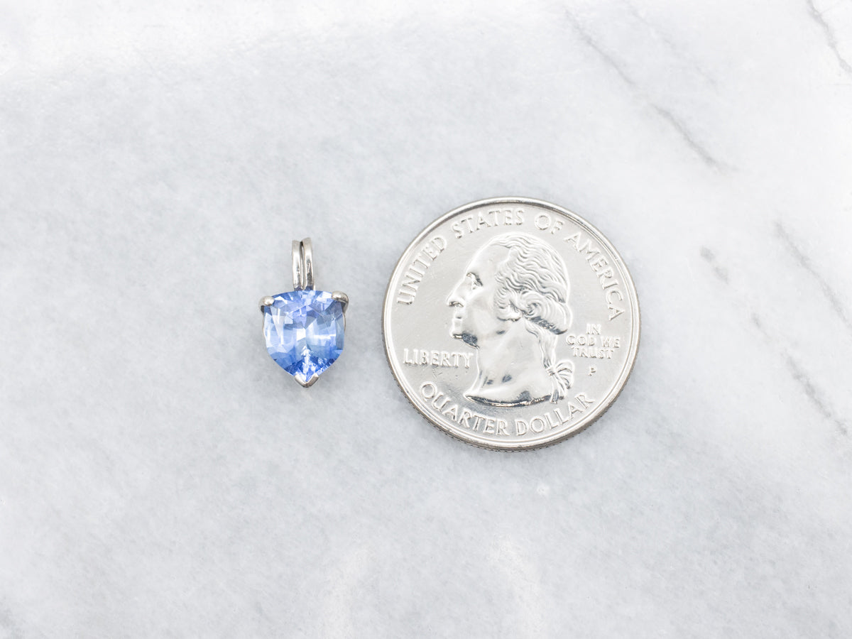 Ceylon Sapphire Solitaire Pendant