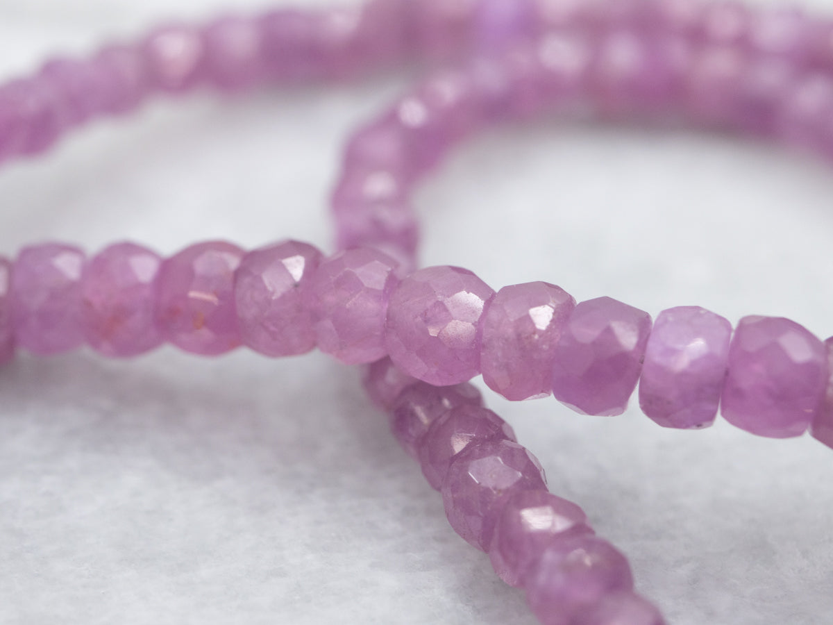 Lovely Faceted Ruby Beaded Necklace