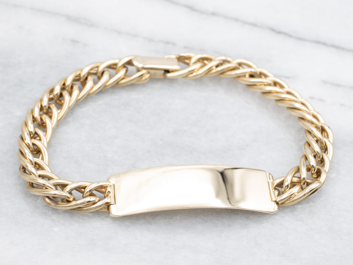 Solid Gold Large Tiffany & Co. ID Bracelet
