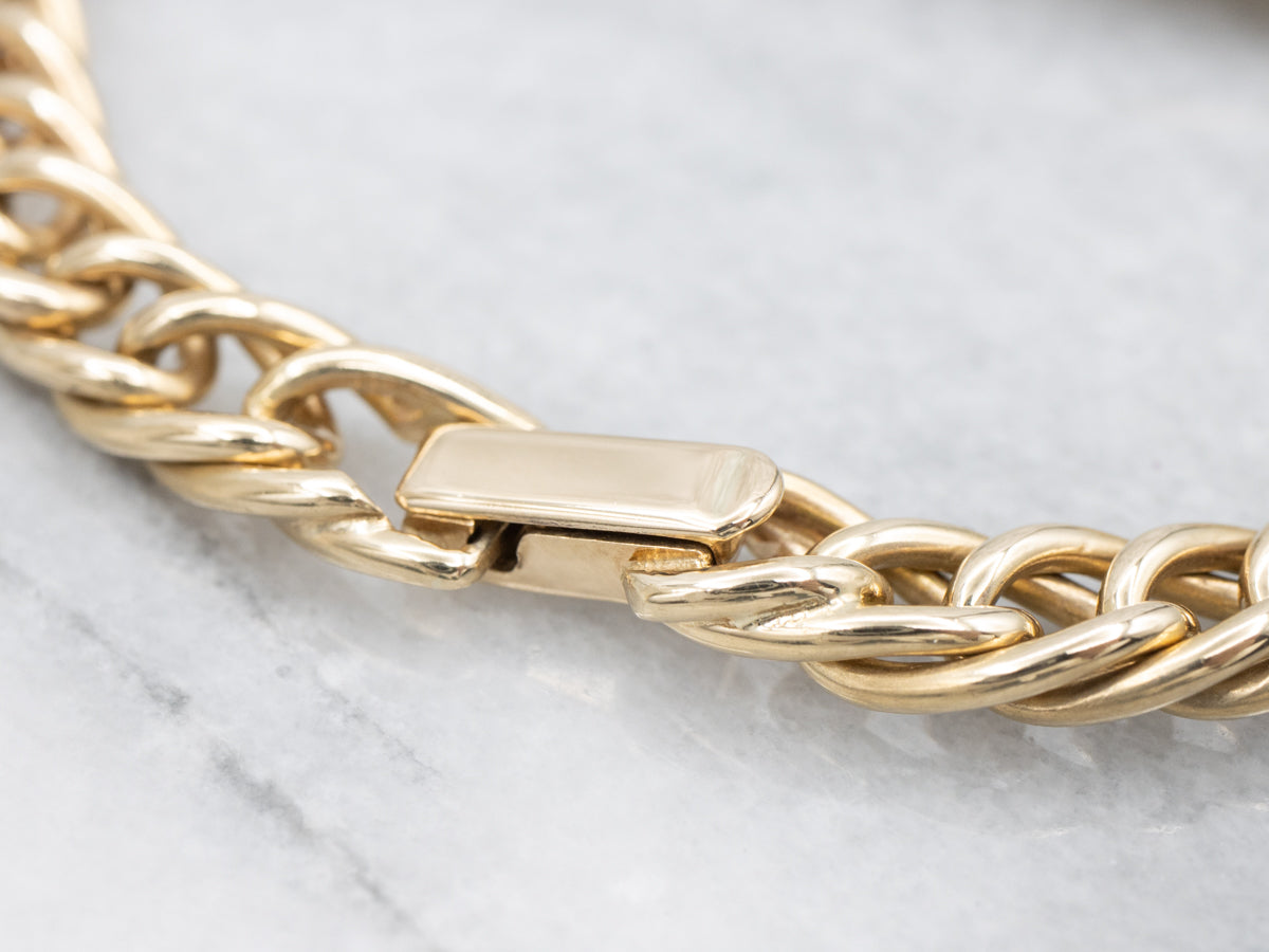 Solid Gold Large Tiffany & Co. ID Bracelet