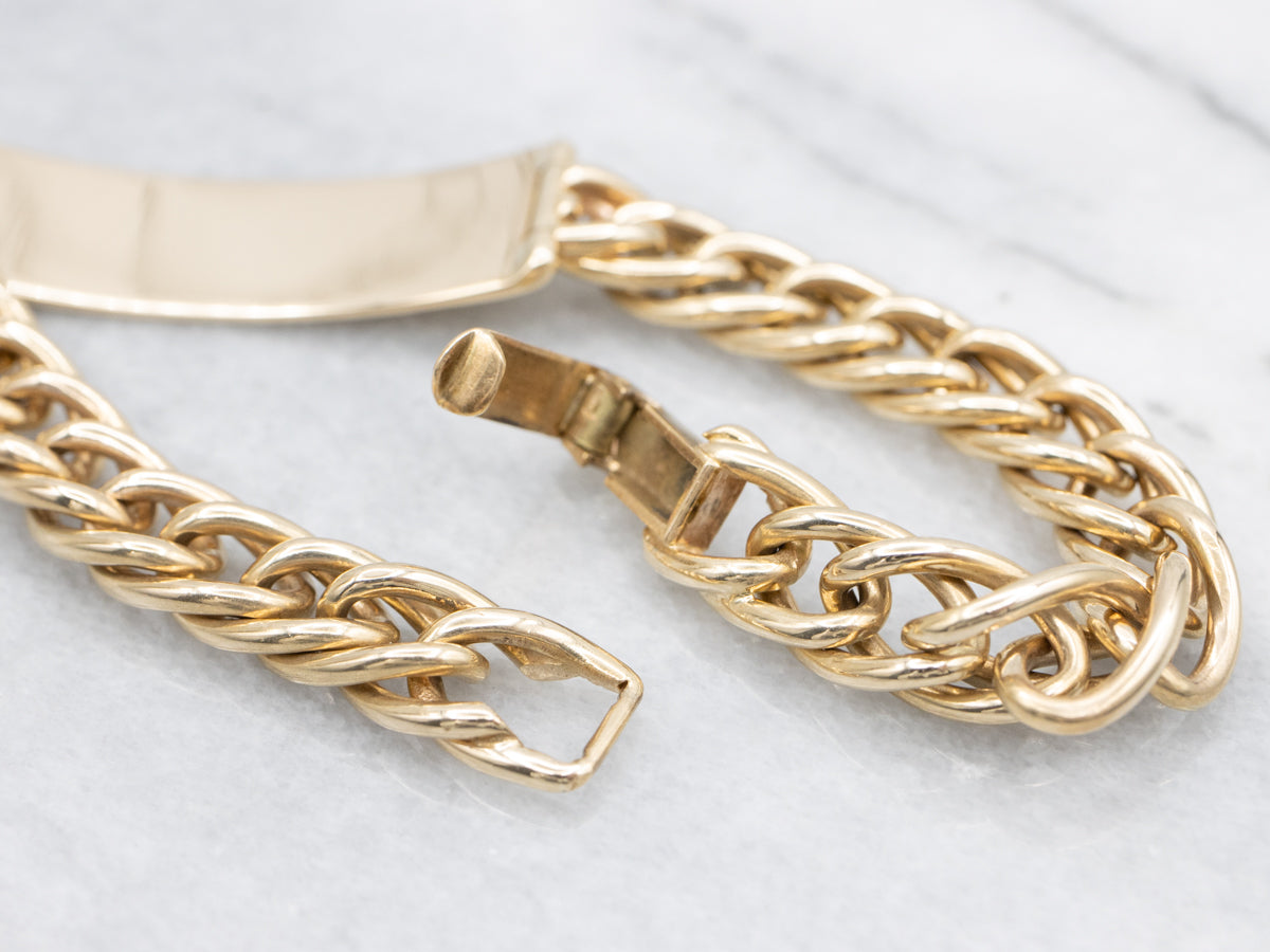 Solid Gold Large Tiffany & Co. ID Bracelet