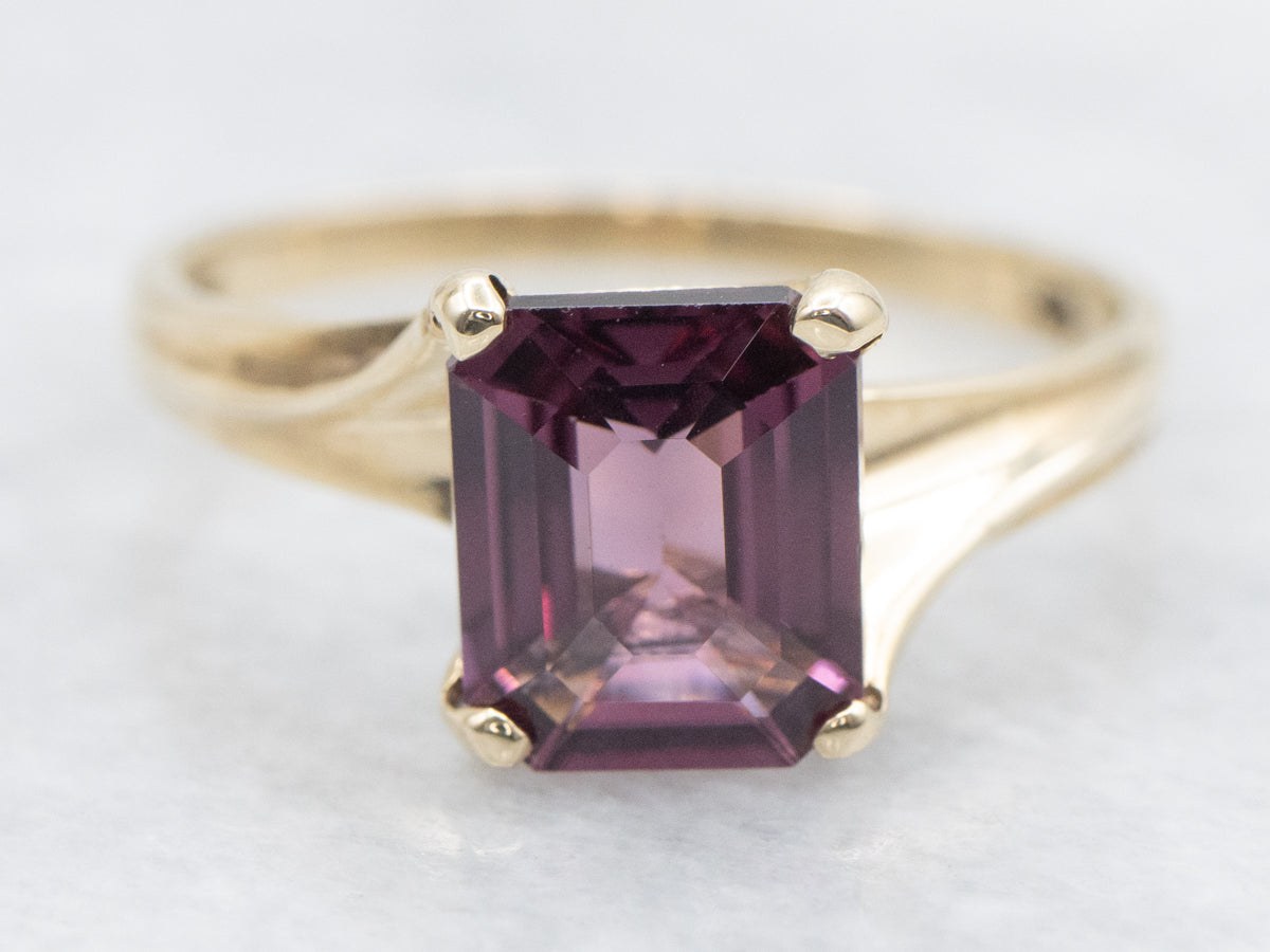Pretty Pink-Purple Spinel Bypass Ring