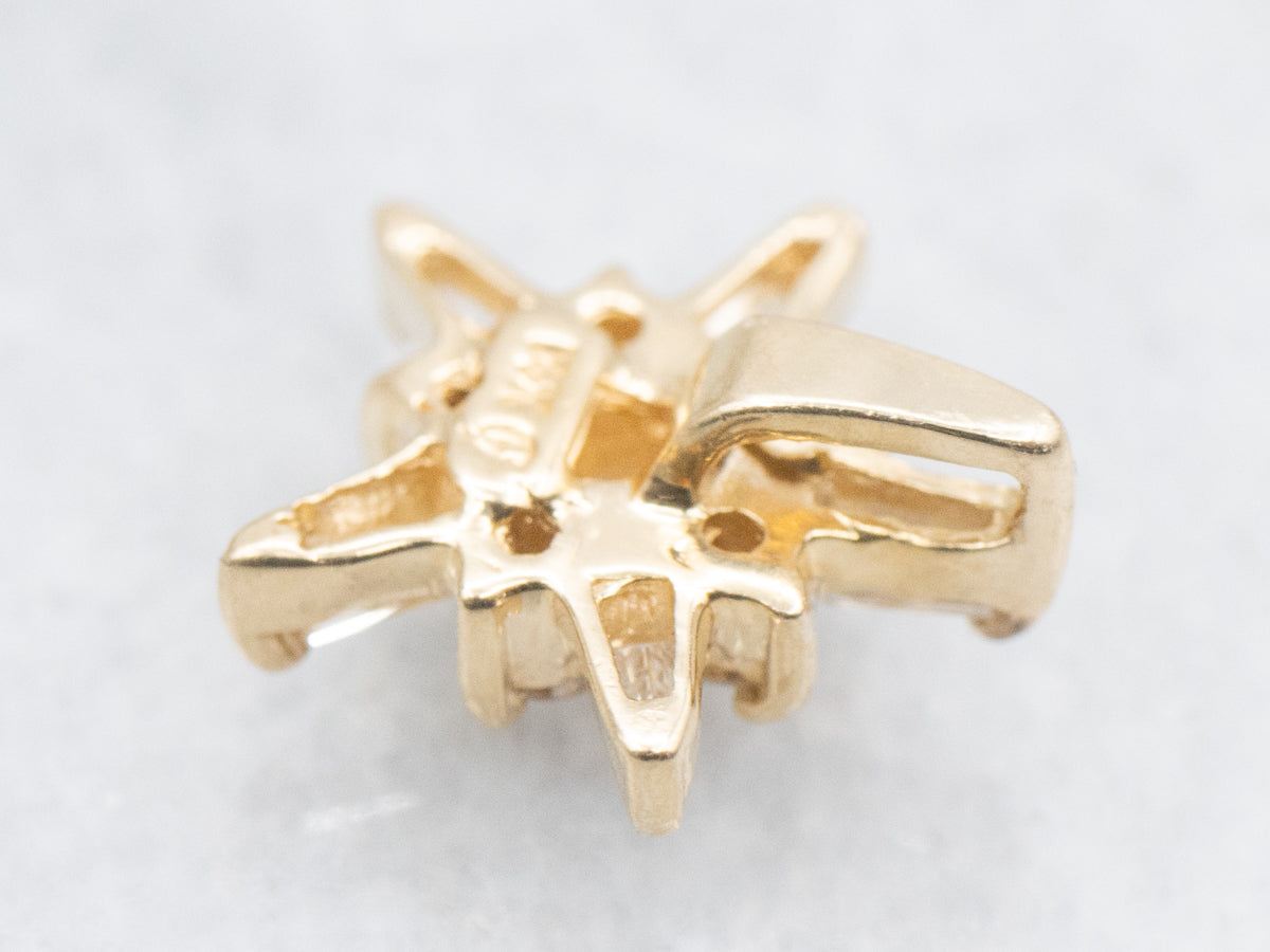 Twinkling Mix-Cut Cut Diamond Star Pendant