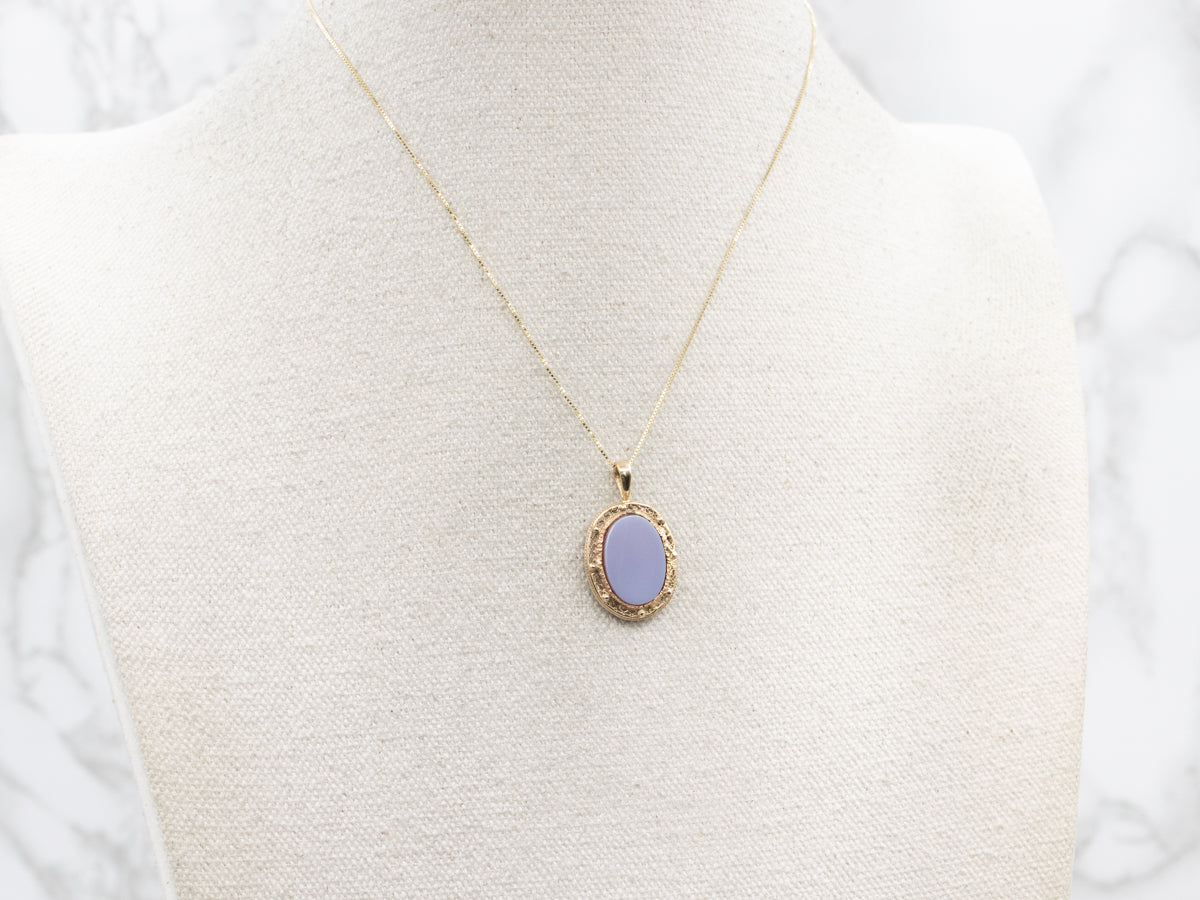 Sardonyx Pendant with Gold Filigree Frame