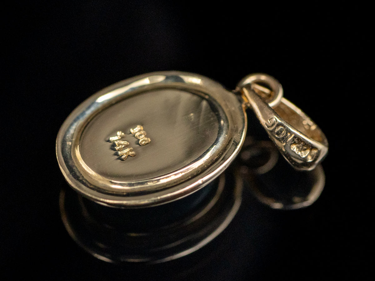 Gold Boulder Opal Pendant with Jump Ring Bail