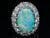 Platinum Original Opal and Diamond Halo Cocktail Ring
