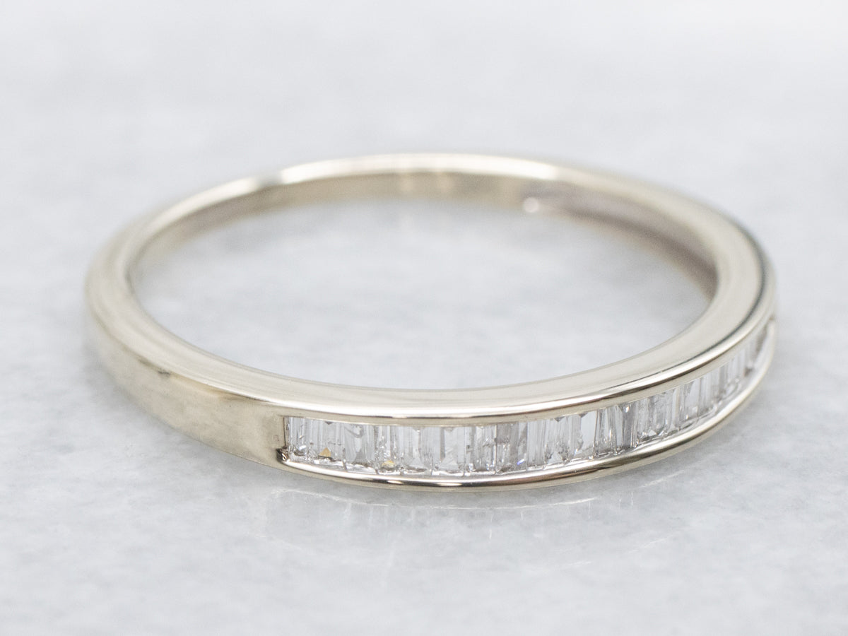 Channel-Set Baguette Diamond Band
