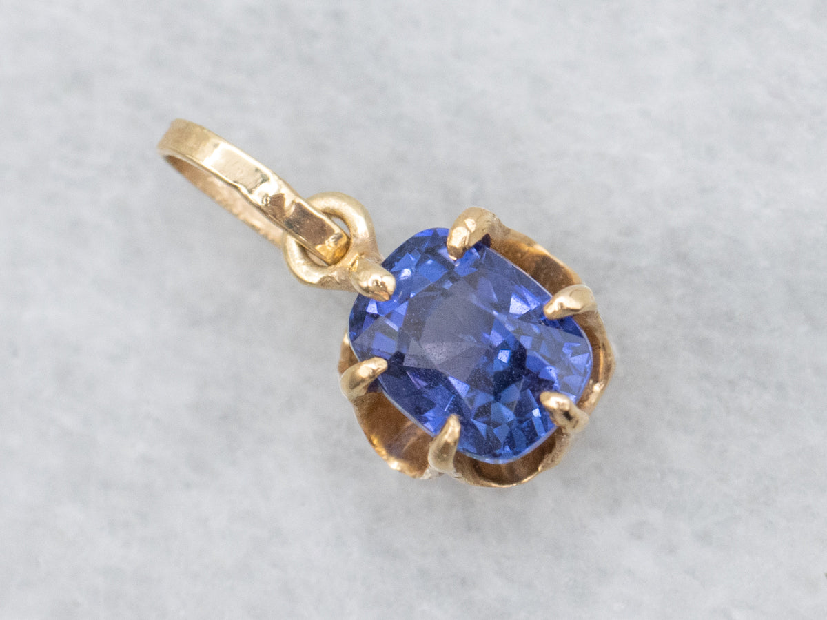 Buttercup Gold Purple Sapphire Pendant