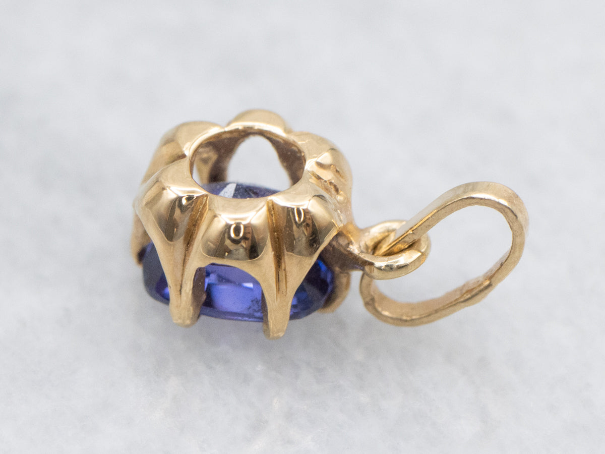 Buttercup Gold Purple Sapphire Pendant