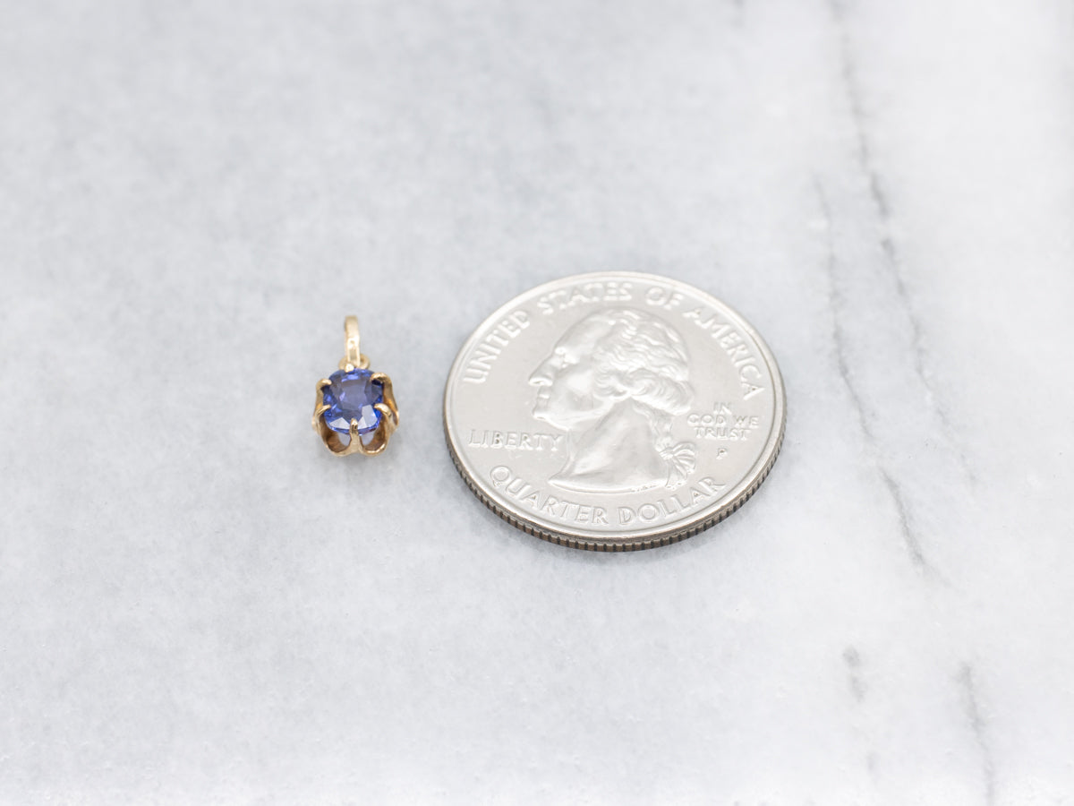 Buttercup Gold Purple Sapphire Pendant