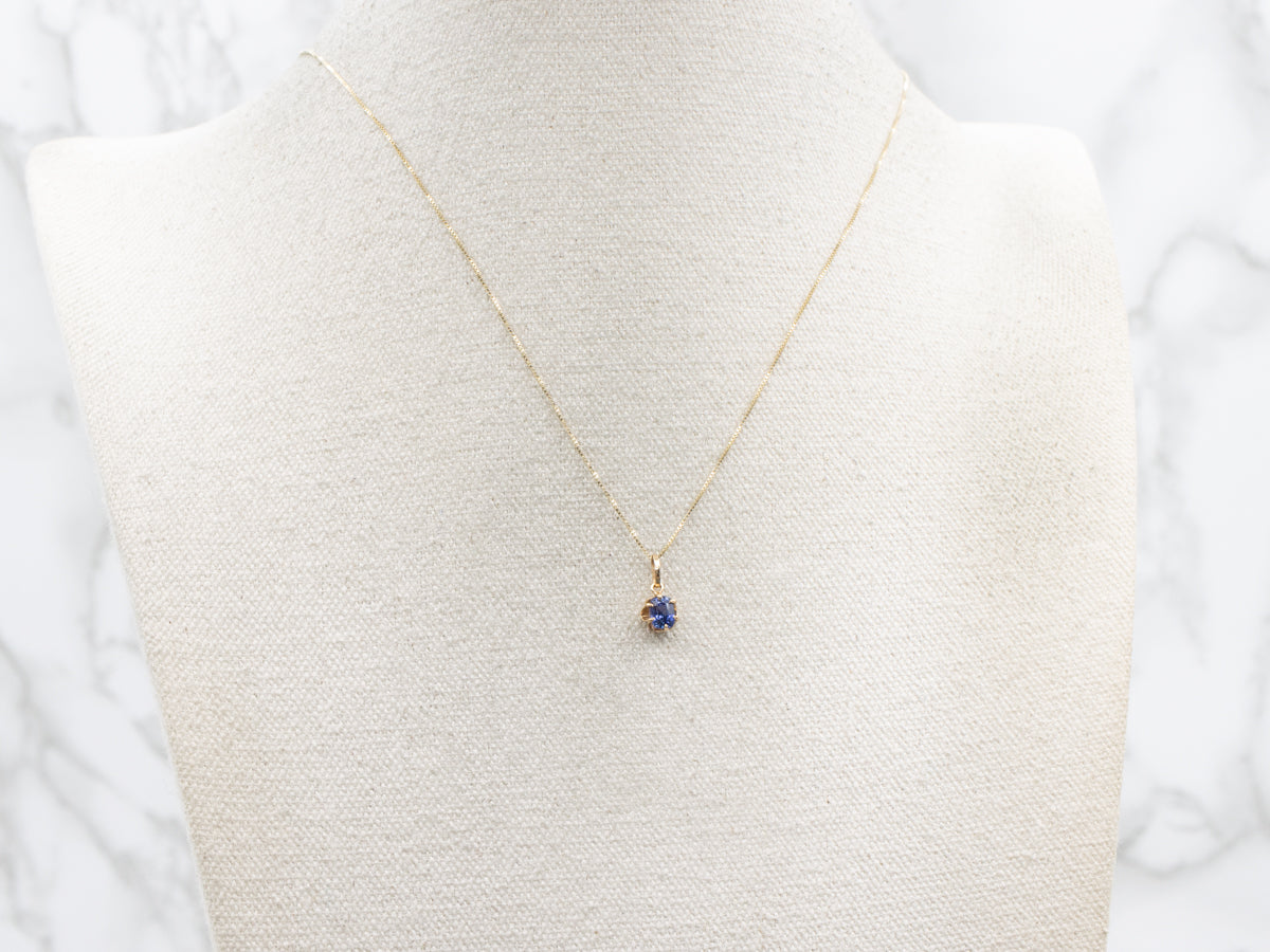 Buttercup Gold Purple Sapphire Pendant