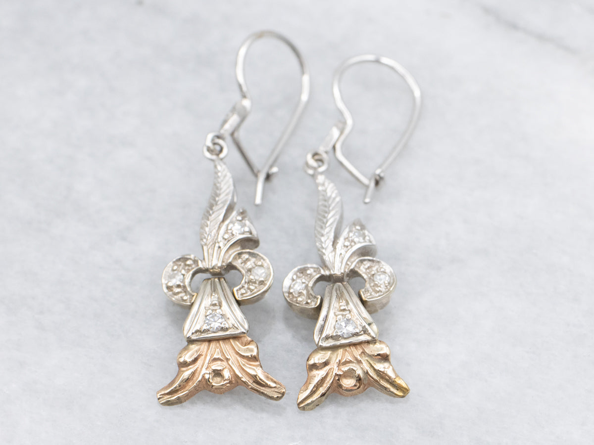 Diamond Drop Earrings from Retro Era Jewelry