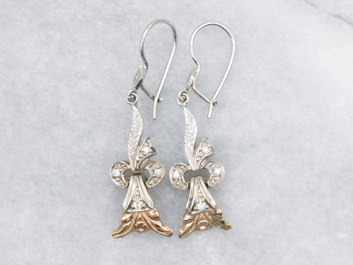 Diamond Drop Earrings from Retro Era Jewelry