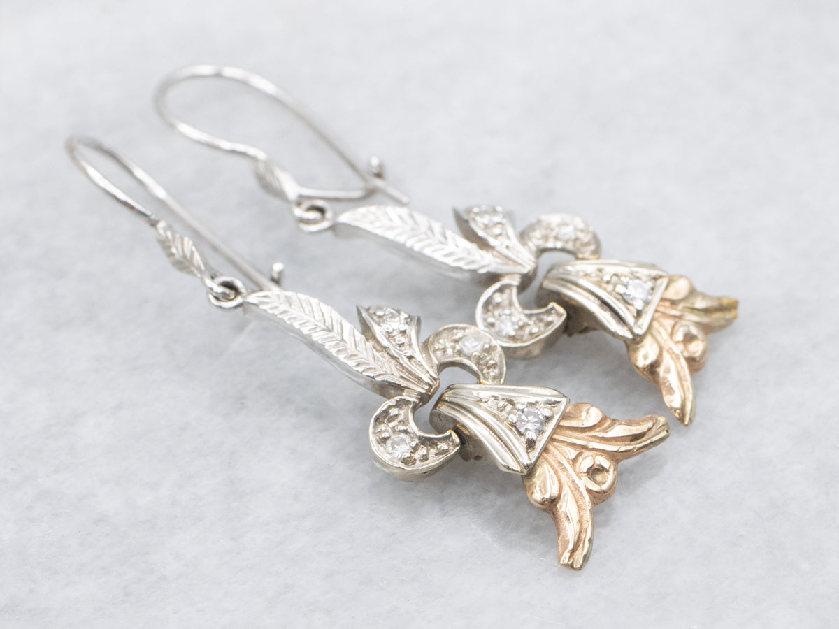 Diamond Drop Earrings from Retro Era Jewelry