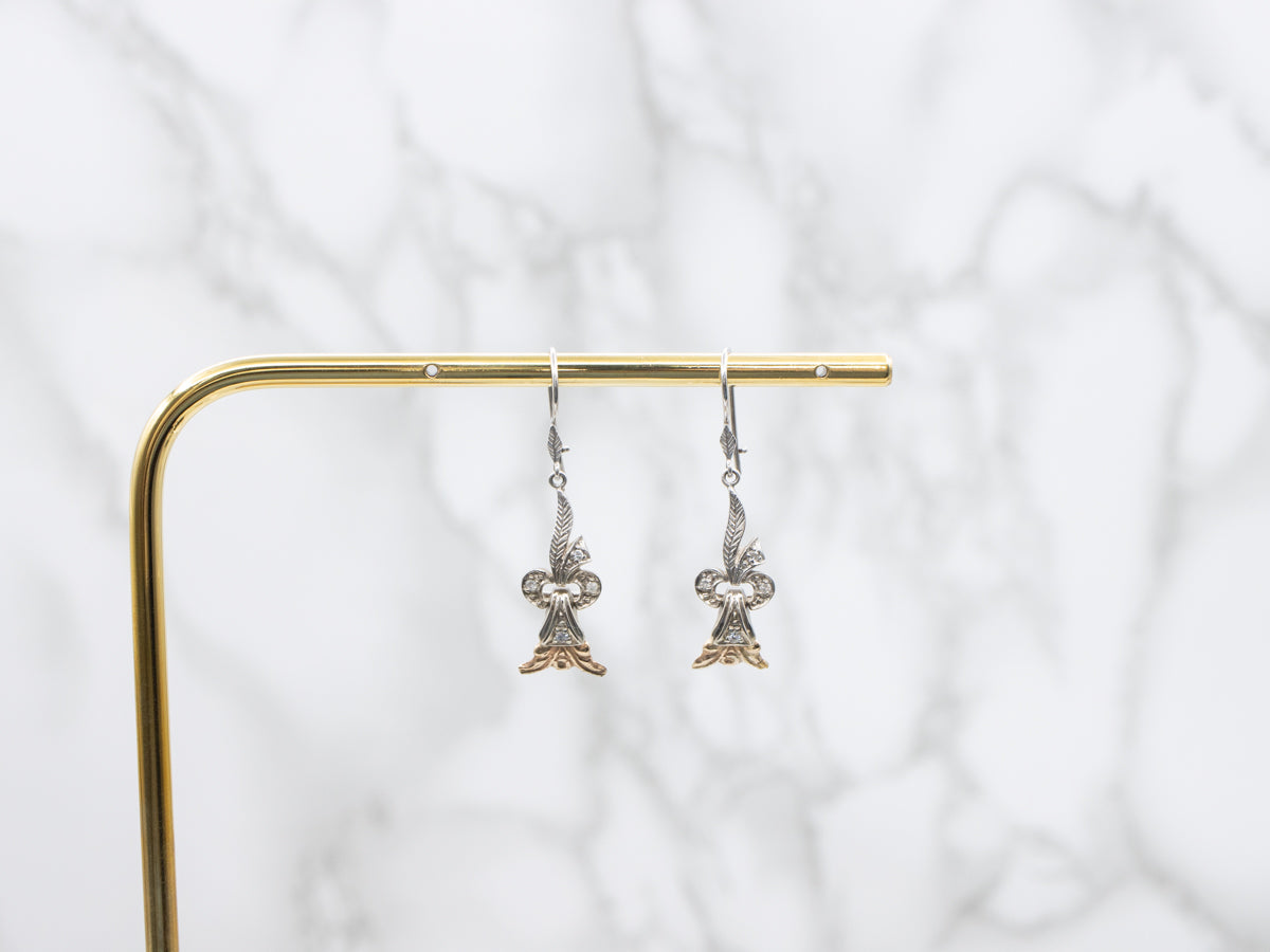 Diamond Drop Earrings from Retro Era Jewelry