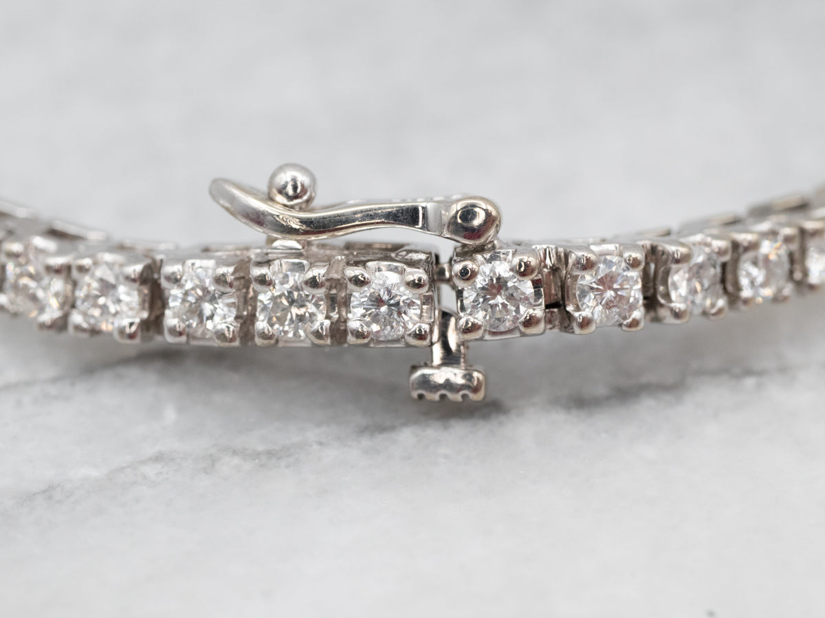 Modern Diamond Encrusted Tennis Bracelet