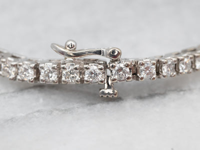 Modern Diamond Encrusted Tennis Bracelet