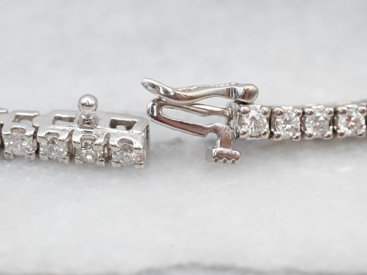 Modern Diamond Encrusted Tennis Bracelet