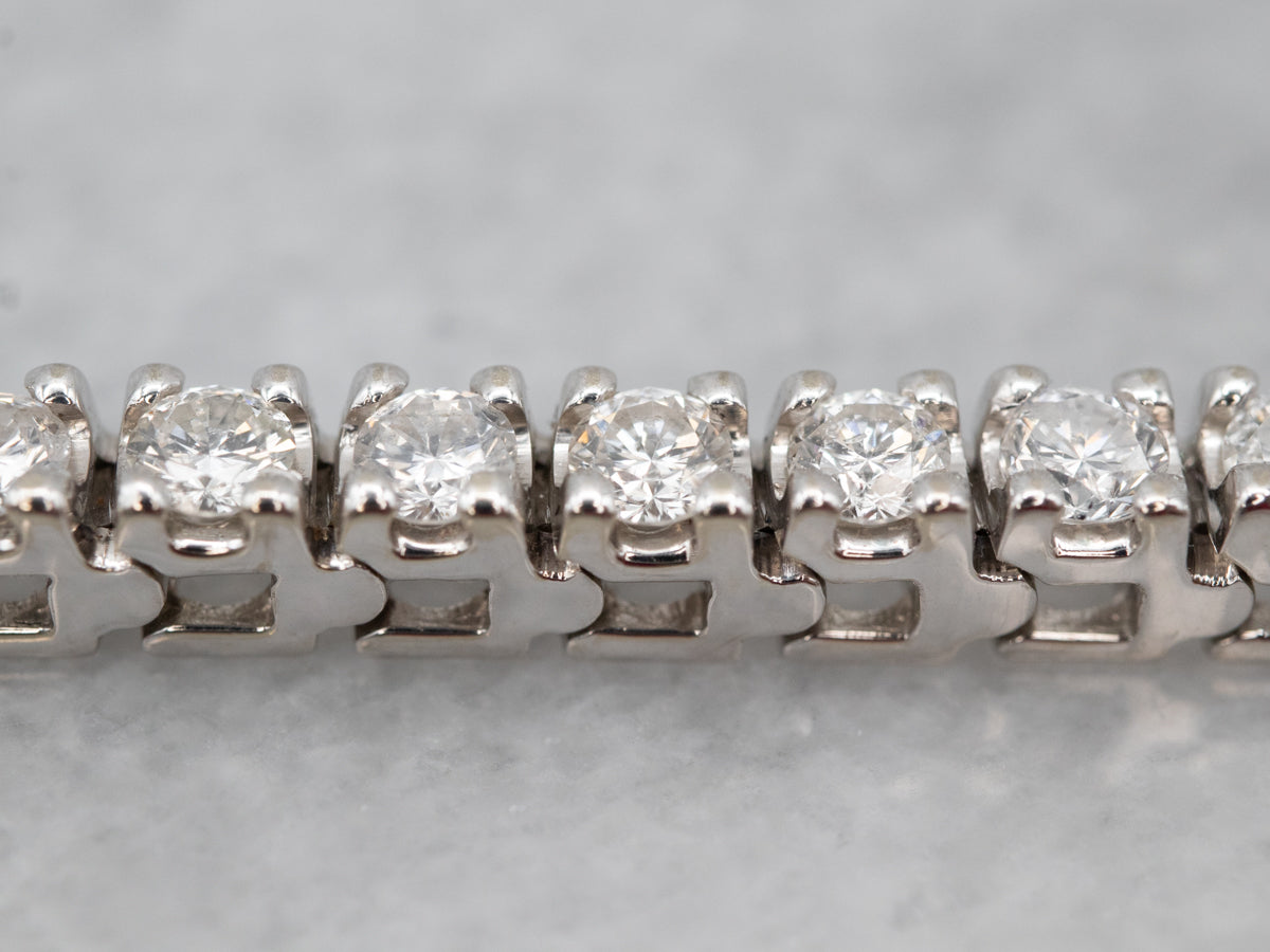 Modern Diamond Encrusted Tennis Bracelet