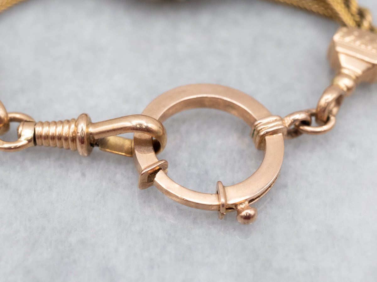 Rare Antique Gold Pocket Watch Chain