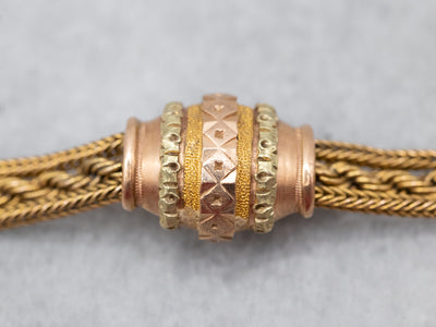 Rare Antique Gold Pocket Watch Chain