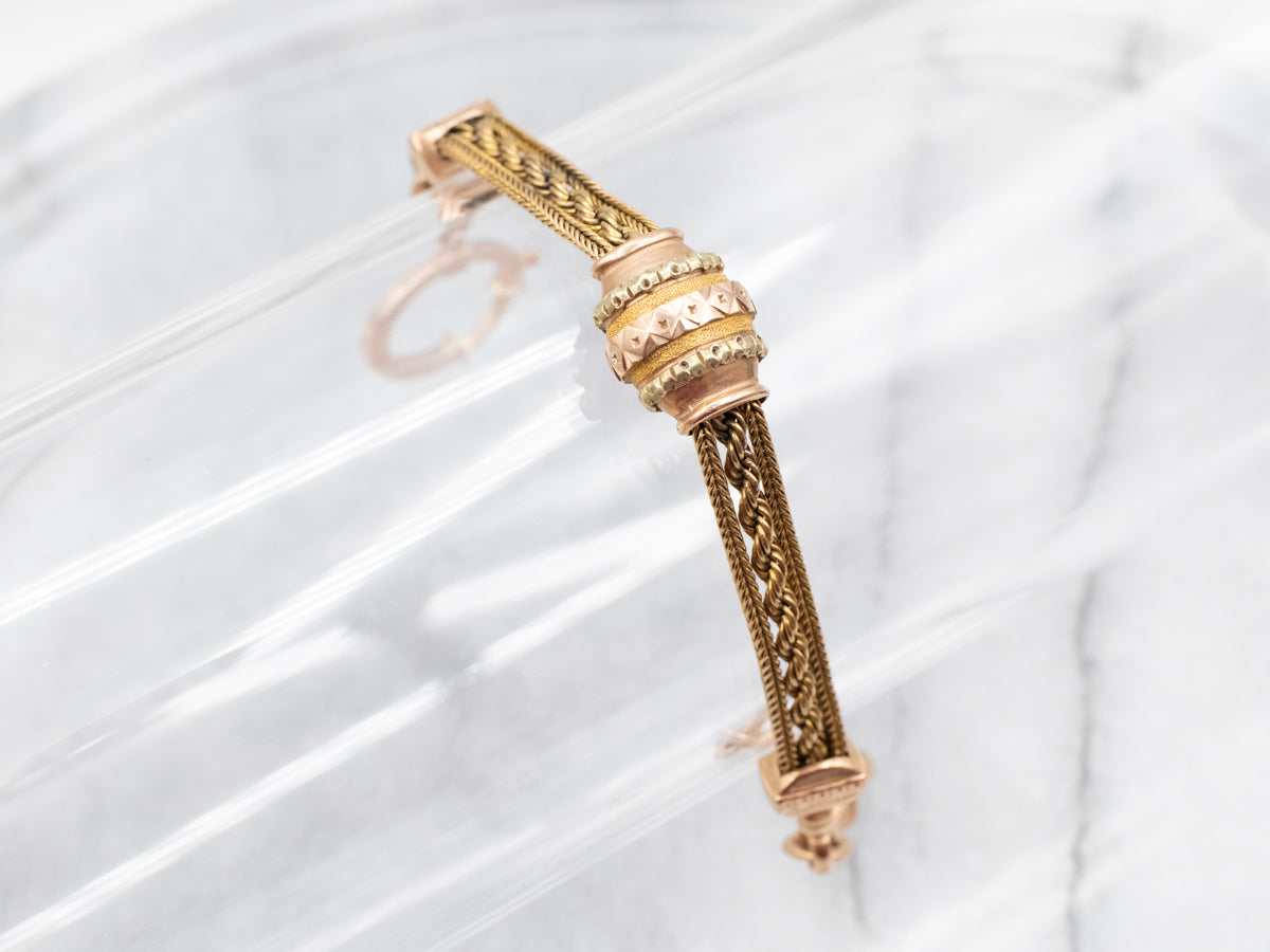 Rare Antique Gold Pocket Watch Chain