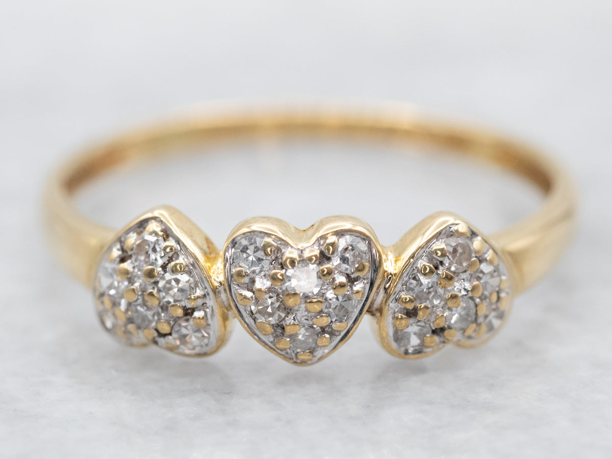 Vintage Sweetheart Diamond Band