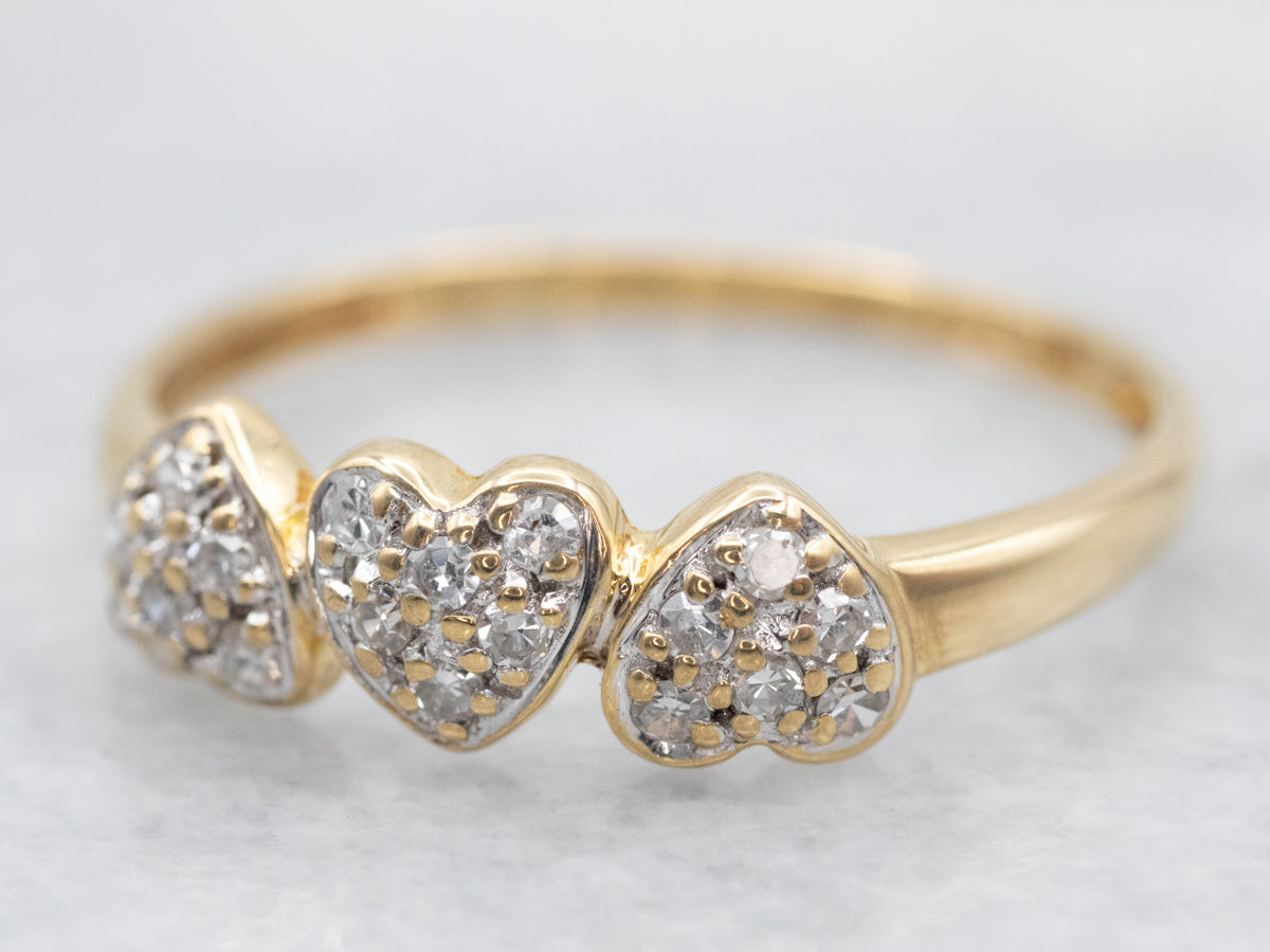 Vintage Sweetheart Diamond Band